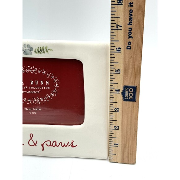 Rae Dunn Artisan Collection by Magenta Dog 4x6 Photo Frame Peace and Paws - Picture 6 of 7